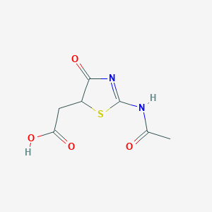 5-Thiazoleacetic acid, 2-(acetylamino)-4,5-dihydro-4-oxo- - 295345-29-8
