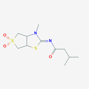 3-methyl-N-[(2Z)-3-methyl-5,5-dioxidotetrahydrothieno[3,4-d][1,3]thiazol-2(3H)-ylidene]butanamide - 
