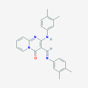 2-(3,4-Dimethylanilino)-3-{(E)-[(3,4-dimethylphenyl)imino]methyl}-4H-pyrido[1,2-a]pyrimidin-4-one - 5047-30-3