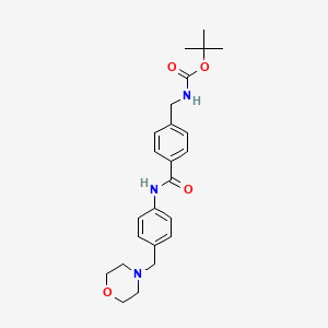 Tert-butyl (4-{[4-(morpholin-4-ylmethyl)phenyl]carbamoyl}benzyl)carbamate - 