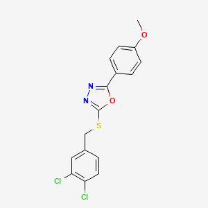 2-[(3,4-Dichlorobenzyl)sulfanyl]-5-(4-methoxyphenyl)-1,3,4-oxadiazole - 
