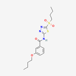 3-butoxy-N-[5-(butylsulfonyl)-1,3,4-thiadiazol-2-yl]benzamide - 