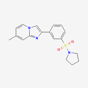 7-Methyl-2-[3-(pyrrolidin-1-ylsulfonyl)phenyl]imidazo[1,2-a]pyridine - 
