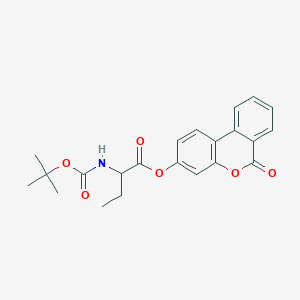 6-oxo-6H-benzo[c]chromen-3-yl 2-[(tert-butoxycarbonyl)amino]butanoate - 