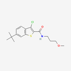 6-tert-butyl-3-chloro-N-(3-methoxypropyl)-1-benzothiophene-2-carboxamide - 