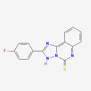 2-(4-Fluorophenyl)[1,2,4]triazolo[1,5-c]quinazoline-5-thiol - 