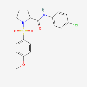 N-(4-chlorophenyl)-1-[(4-ethoxyphenyl)sulfonyl]prolinamide - 