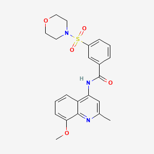 N-(8-methoxy-2-methylquinolin-4-yl)-3-(morpholin-4-ylsulfonyl)benzamide - 