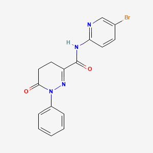 N-(5-bromopyridin-2-yl)-6-oxo-1-phenyl-1,4,5,6-tetrahydropyridazine-3-carboxamide - 