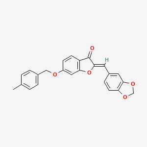(2Z)-2-(1,3-benzodioxol-5-ylmethylidene)-6-[(4-methylbenzyl)oxy]-1-benzofuran-3(2H)-one - 