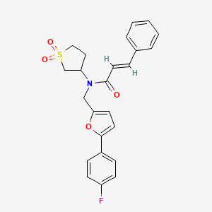 (2E)-N-(1,1-dioxidotetrahydrothiophen-3-yl)-N-{[5-(4-fluorophenyl)furan-2-yl]methyl}-3-phenylprop-2-enamide - 