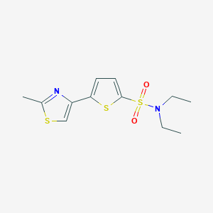 2-Thiophenesulfonamide, N,N-diethyl-5-(2-methyl-4-thiazolyl)- - 215434-26-7