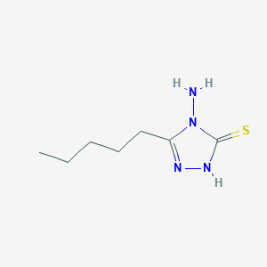 3H-1,2,4-Triazole-3-thione, 4-amino-2,4-dihydro-5-pentyl- - 31821-70-2