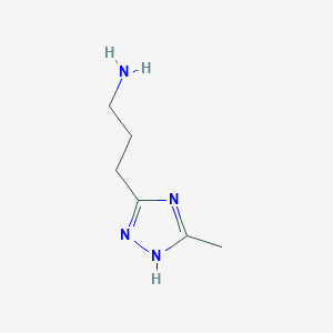 3-(5-methyl-1H-1,2,4-triazol-3-yl)propan-1-amine - 