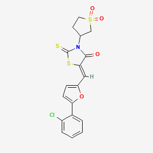 (5Z)-5-{[5-(2-chlorophenyl)furan-2-yl]methylidene}-3-(1,1-dioxidotetrahydrothiophen-3-yl)-2-thioxo-1,3-thiazolidin-4-one - 