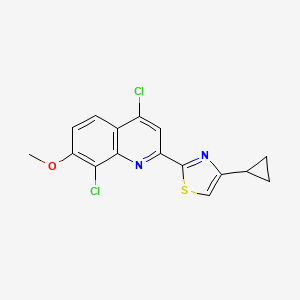 4,8-Dichloro-2-(4-cyclopropyl-1,3-thiazol-2-yl)-7-methoxyquinoline - 