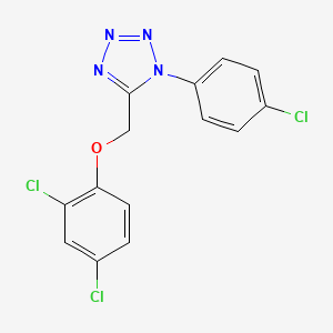 1-(4-chlorophenyl)-5-[(2,4-dichlorophenoxy)methyl]-1H-tetrazole - 