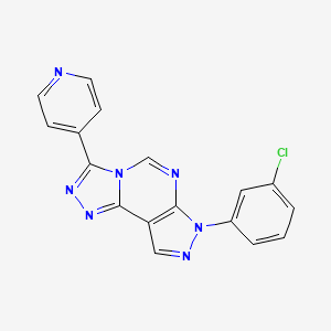 3-(3-Chlorophenyl)-7-(4-pyridyl)-6-hydropyrazolo[5,4-d]1,2,4-triazolo[4,3-e]py rimidine - 