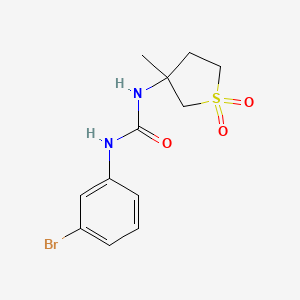 1-(3-Bromophenyl)-3-(3-methyl-1,1-dioxidotetrahydrothiophen-3-yl)urea - 