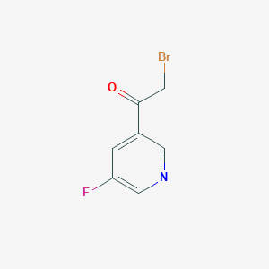 2-Bromo-1-(5-fluoropyridin-3-yl)ethan-1-one - 