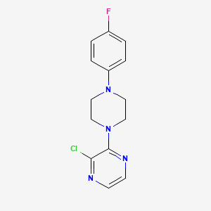 2-Chloro-3-[4-(4-fluorophenyl)piperazin-1-yl]pyrazine - 