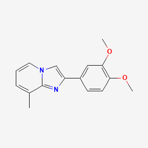 2-(3,4-Dimethoxyphenyl)-8-methylimidazo[1,2-a]pyridine - 