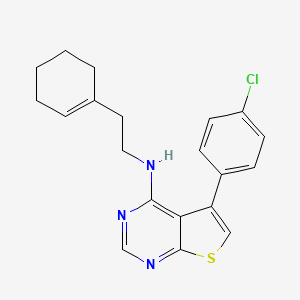 5-(4-chlorophenyl)-N-[2-(cyclohex-1-en-1-yl)ethyl]thieno[2,3-d]pyrimidin-4-amine - 