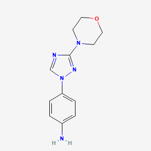 4-(3-Morpholino-1h-1,2,4-triazol-1-yl)aniline - 