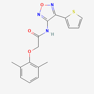 2-(2,6-dimethylphenoxy)-N-[4-(thiophen-2-yl)-1,2,5-oxadiazol-3-yl]acetamide - 