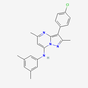 3-(4-chlorophenyl)-N-(3,5-dimethylphenyl)-2,5-dimethylpyrazolo[1,5-a]pyrimidin-7-amine - 