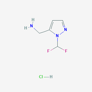 [1-(difluoromethyl)-1H-pyrazol-5-yl]methylamine - 