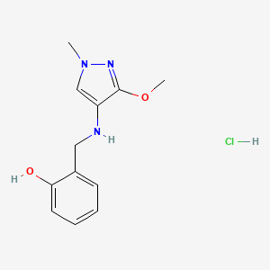2-[[(3-Methoxy-1-methylpyrazol-4-yl)amino]methyl]phenol;hydrochloride - 