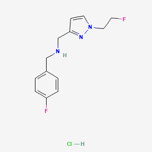 (4-fluorobenzyl){[1-(2-fluoroethyl)-1H-pyrazol-3-yl]methyl}amine - 