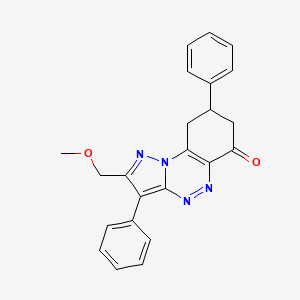2-(methoxymethyl)-3,8-diphenyl-8,9-dihydropyrazolo[5,1-c][1,2,4]benzotriazin-6(7H)-one - 