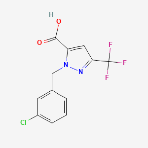 1-(3-Chlorobenzyl)-3-(trifluoromethyl)-1H-pyrazole-5-carboxylic acid - 