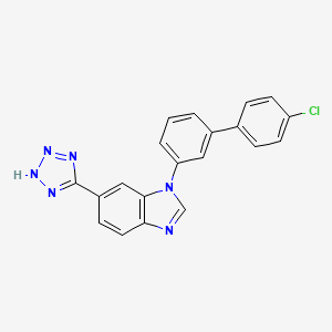 1-(4'-chlorobiphenyl-3-yl)-6-(2H-tetrazol-5-yl)-1H-benzimidazole - 