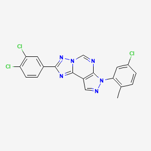 7-(5-chloro-2-methylphenyl)-2-(3,4-dichlorophenyl)-7H-pyrazolo[4,3-e][1,2,4]triazolo[1,5-c]pyrimidine - 