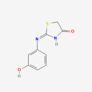 2-(3-Hydroxy-phenyl)imino-thiazolidin-4-one - 
