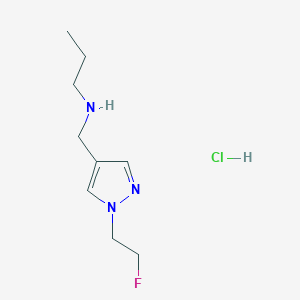 {[1-(2-fluoroethyl)-1H-pyrazol-4-yl]methyl}propylamine - 