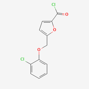 5-[(2-Chlorophenoxy)methyl]-2-furoyl chloride - 