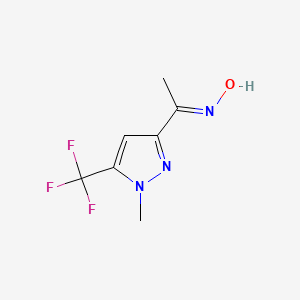 (1E)-1-[1-Methyl-5-(trifluoromethyl)-1H-pyrazol-3-yl]ethanone oxime - 