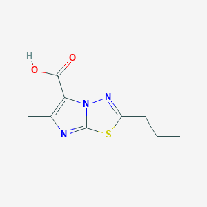 6-Methyl-2-propylimidazo[2,1-b][1,3,4]thiadiazole-5-carboxylic acid - 