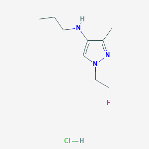 1-(2-fluoroethyl)-3-methyl-N-propylpyrazol-4-amine;hydrochloride - 