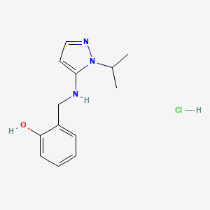 2-{[(1-isopropyl-1H-pyrazol-5-yl)amino]methyl}phenol - 