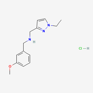 1-(1-ethyl-1H-pyrazol-3-yl)-N-(3-methoxybenzyl)methanamine - 