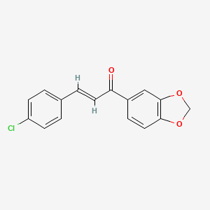 (E)-1-(1,3-benzodioxol-5-yl)-3-(4-chlorophenyl)prop-2-en-1-one - 1045707-20-7