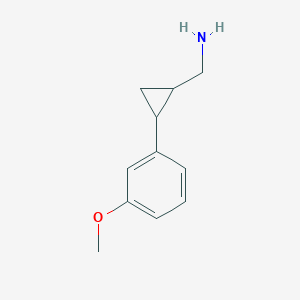 (2-(3-Methoxyphenyl)cyclopropyl)methanamine - 