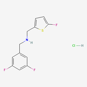 1-(3,5-difluorophenyl)-N-[(5-fluoro-2-thienyl)methyl]methanamine - 