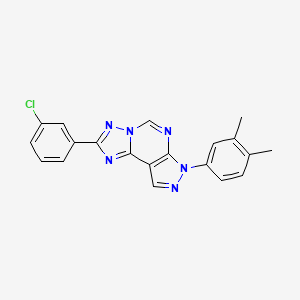 2-(3-chlorophenyl)-7-(3,4-dimethylphenyl)-7H-pyrazolo[4,3-e][1,2,4]triazolo[1,5-c]pyrimidine - 
