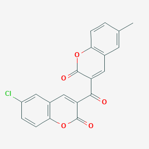 3-(6-Chloro-2-oxochromene-3-carbonyl)-6-methylchromen-2-one - 